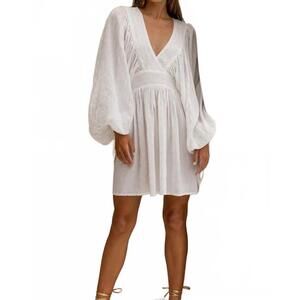 NEW MISS JUNE PARIS janice mini dress in white
